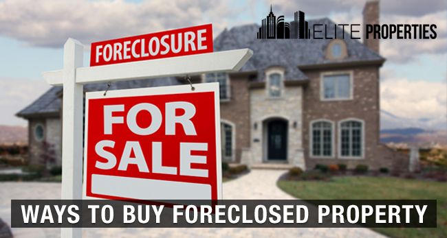 Ways to buy foreclosed property